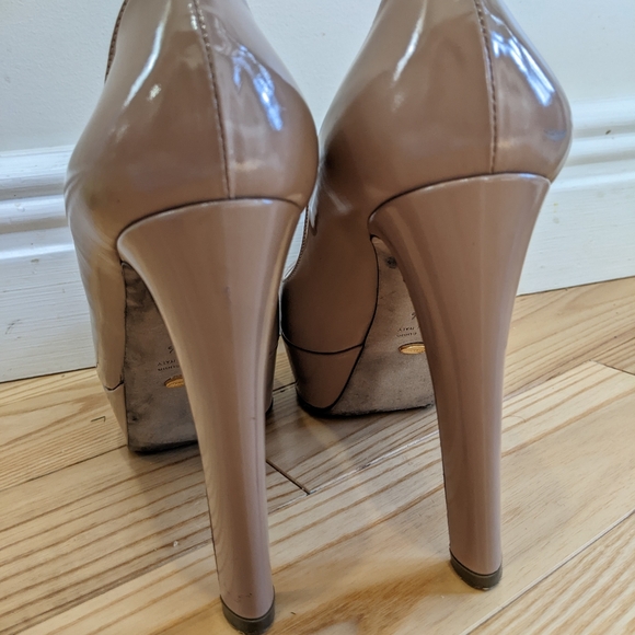 Platform pumps patent leather nude - Picture 3 of 6